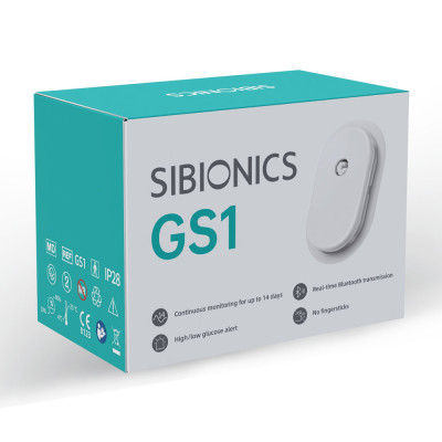 SIBIONICS GS1 Système de surveillance continue du glucose (CGM)