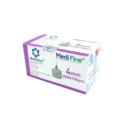 Aiguilles Pour Stylos D’insuline Medi Fine 4 MM 32 G *100 pcs