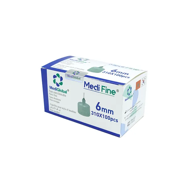 Aiguilles Pour Stylos D’insuline Medi Fine 6 MM 31 G *100 pcs