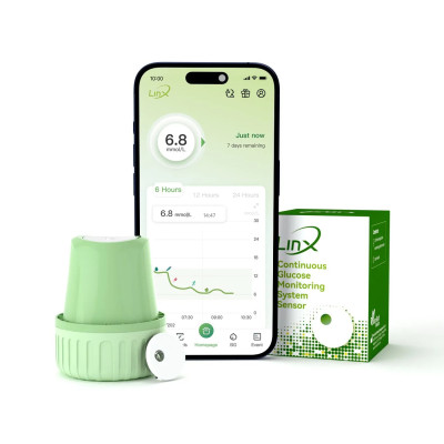 LinX CGM - Le plus petit glucomètre continu de 15 jours