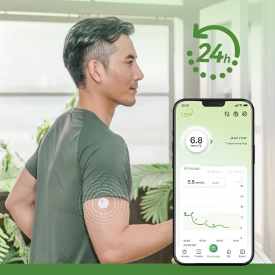 LinX CGM - Le plus petit glucomètre continu de 15 jours