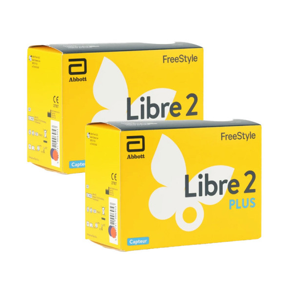 Pack 2 de Capteur de glycémie - Freestyle Libre 2 Plus