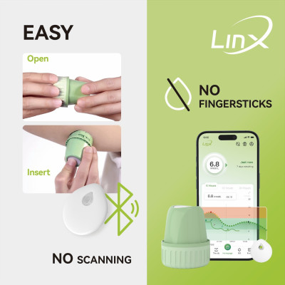 Pack 2 de Capteur de glycémie - LinX CGM